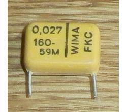 Kondensator 0,027 uF 160 V radial ( WIMA, FKC )